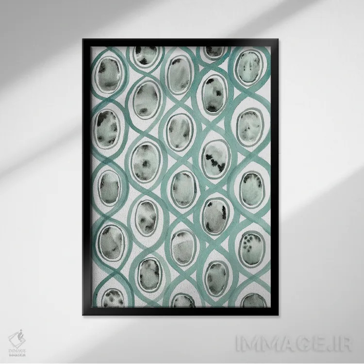 تابلو دوستت دارم (بازی با کلمه "Olive You"=I love you) اثر آلبینا براتچِوا - نمای قابدار مشکی