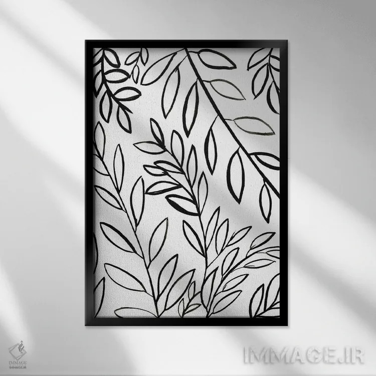 تابلو سیلوئت (طرح سایه) اثر آلبینا براتچِوا - نمای قابدار مشکی