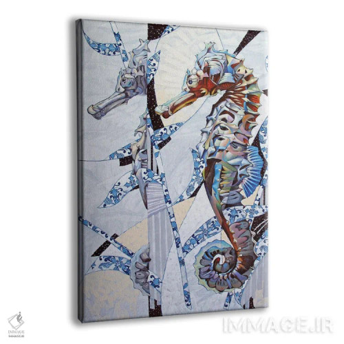 تابلو اسب دریایی (پرتغالی) اثر بوگدان دیده - نمای پرسپکتیو محصول