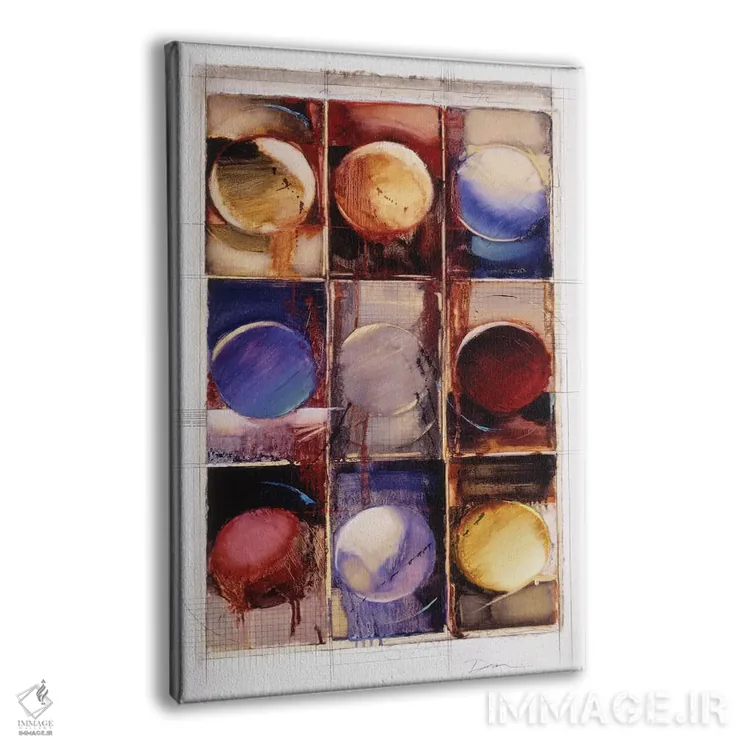 تابلو انتزاعی IX اثر بروس باور - نمای پرسپکتیو محصول