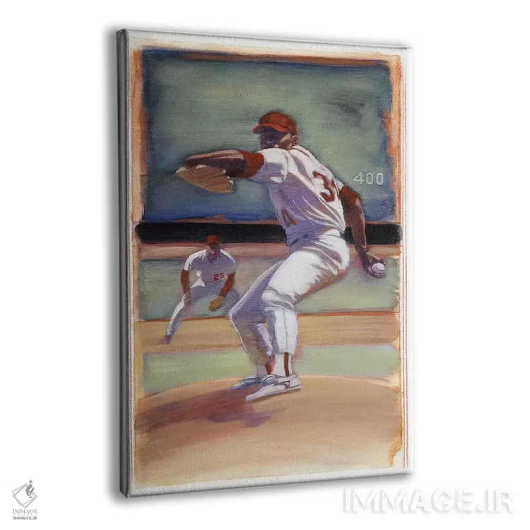 تابلو بیسبال I اثر بروس باور - نمای پرسپکتیو محصول