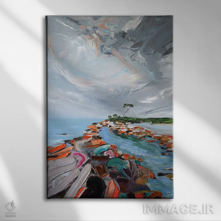 تابلو باغها اثر برایدی اوبرایان - نمای روبهرو روی دیوار