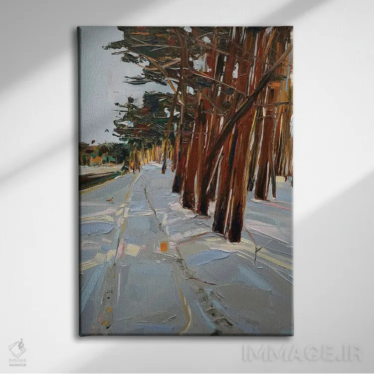 تابلو روباه در گردنهٔ دد هورس (استرالیا) اثر برایدی اوبرایان - نمای روبهرو روی دیوار