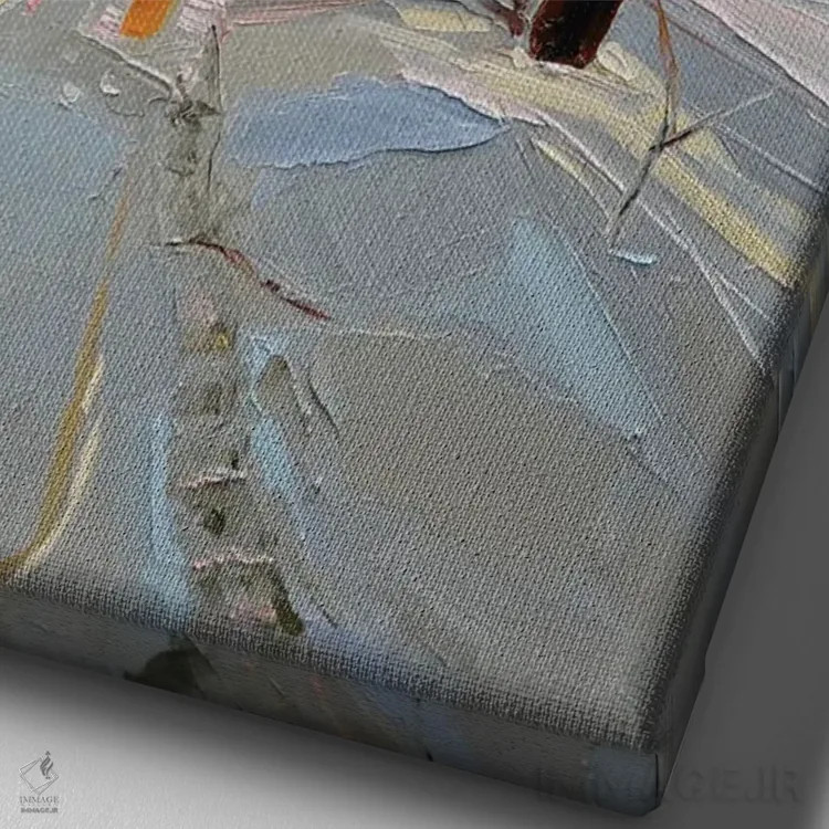 تابلو روباه در گردنهٔ دد هورس (استرالیا) اثر برایدی اوبرایان - نمای نزدیک بافت بوم