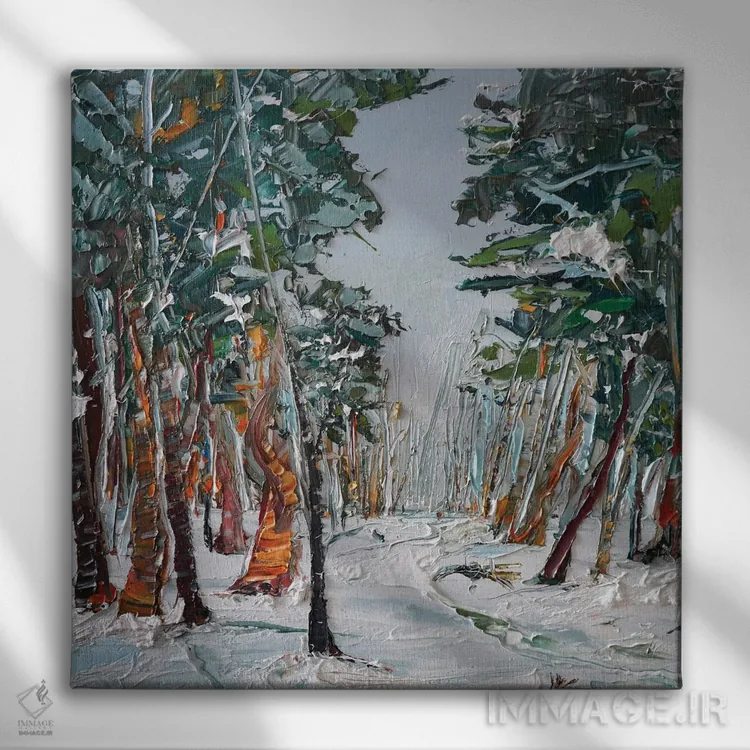 تابلو نجوای کلاغها اثر برایدی اوبرایان - نمای روبهرو روی دیوار