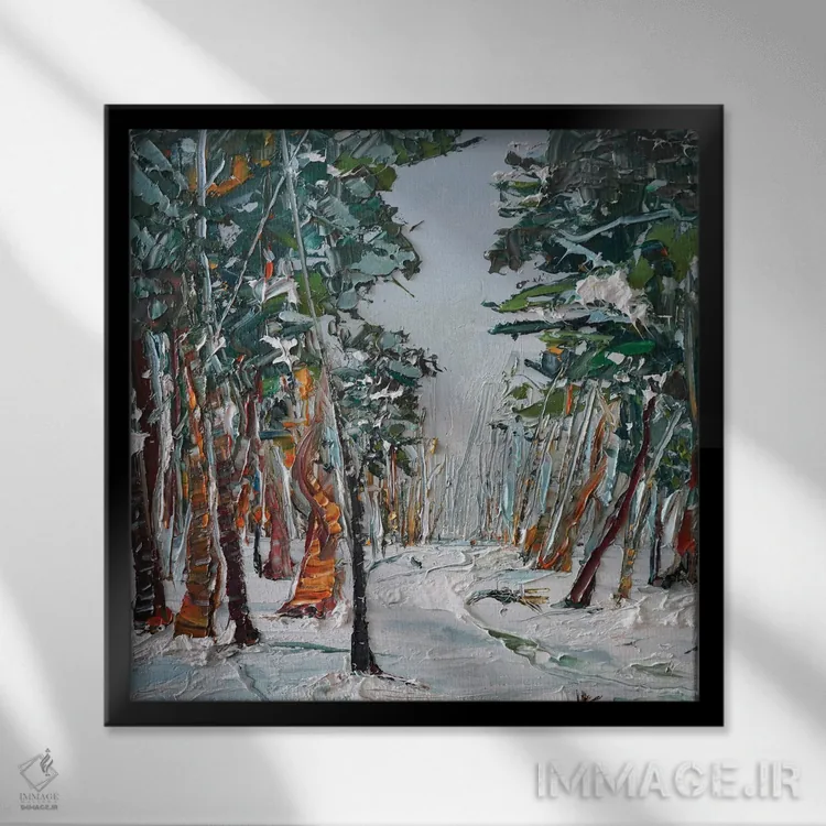 تابلو نجوای کلاغها اثر برایدی اوبرایان - نمای قابدار مشکی