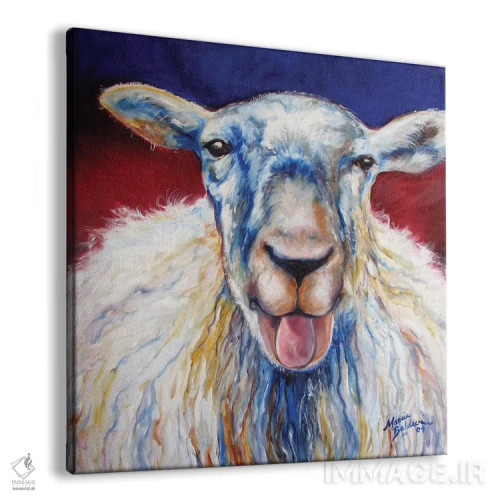 تابلو اوه بعبع ما (گوسفند) اثر مارسیا بالدویین - نمای پرسپکتیو محصول