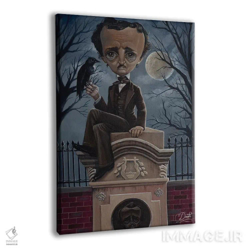 تابلو پوی شبح (ارجاع به ادگار آلن پو) اثر باب دوست - نمای پرسپکتیو محصول