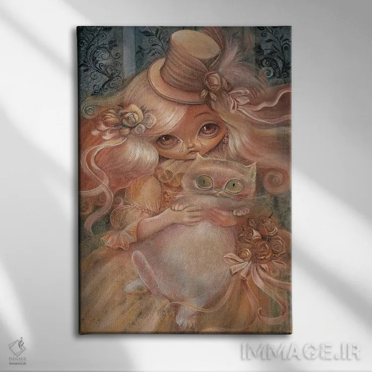 تابلو بید گریان اثر باب دوست - نمای روبهرو روی دیوار