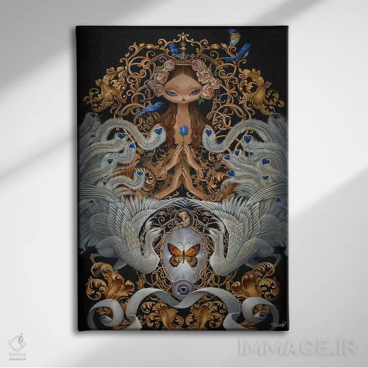 تابلو روح اثر باب دوست - نمای روبهرو روی دیوار