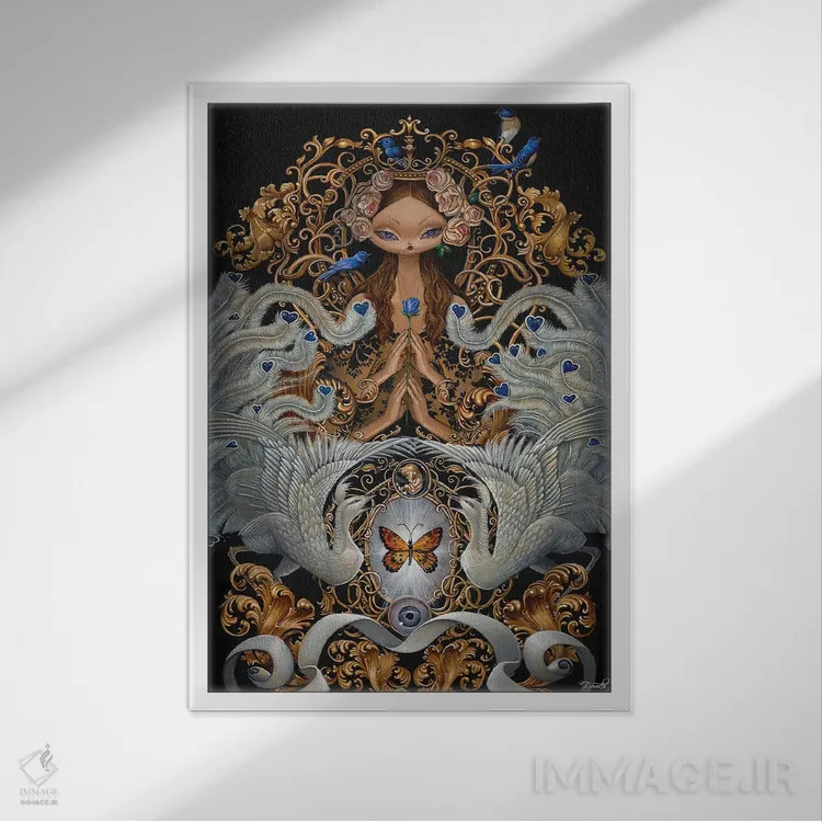 تابلو روح اثر باب دوست - نمای قابدار سفید