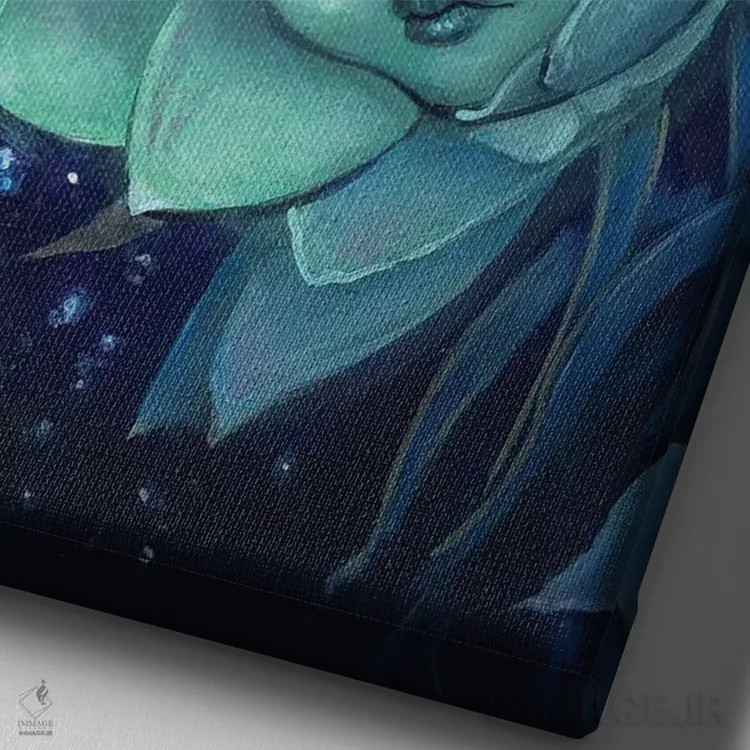 تابلو خواب تبآلود اثر باب دوست - نمای نزدیک بافت بوم