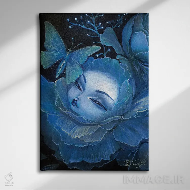 تابلو زیر ماه بازیگوش اثر باب دوست - نمای روبهرو روی دیوار