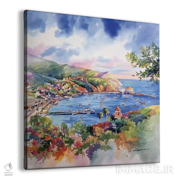 تابلو آوالون کاتالینا (جزایر آمریکا) اثر بیل درایزدیل - نمای پرسپکتیو محصول