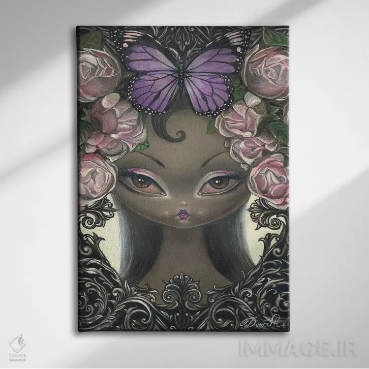 تابلو ایماگو (مرحلهٔ نهایی رشد حشره) اثر باب دوست - نمای روبهرو روی دیوار