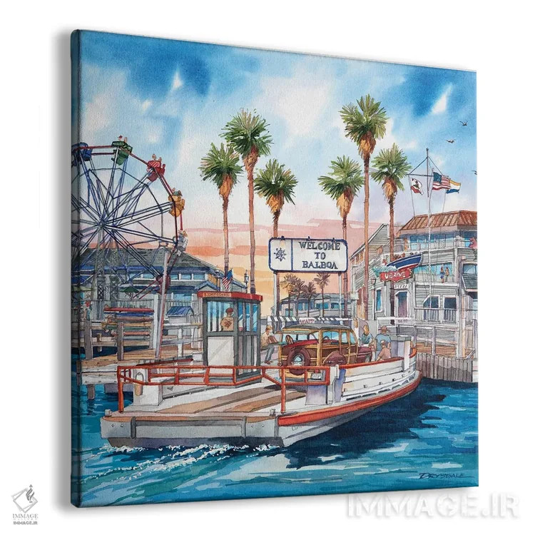 تابلو خوشآمدید به بالبوآ اثر بیل درایزدیل - نمای پرسپکتیو محصول