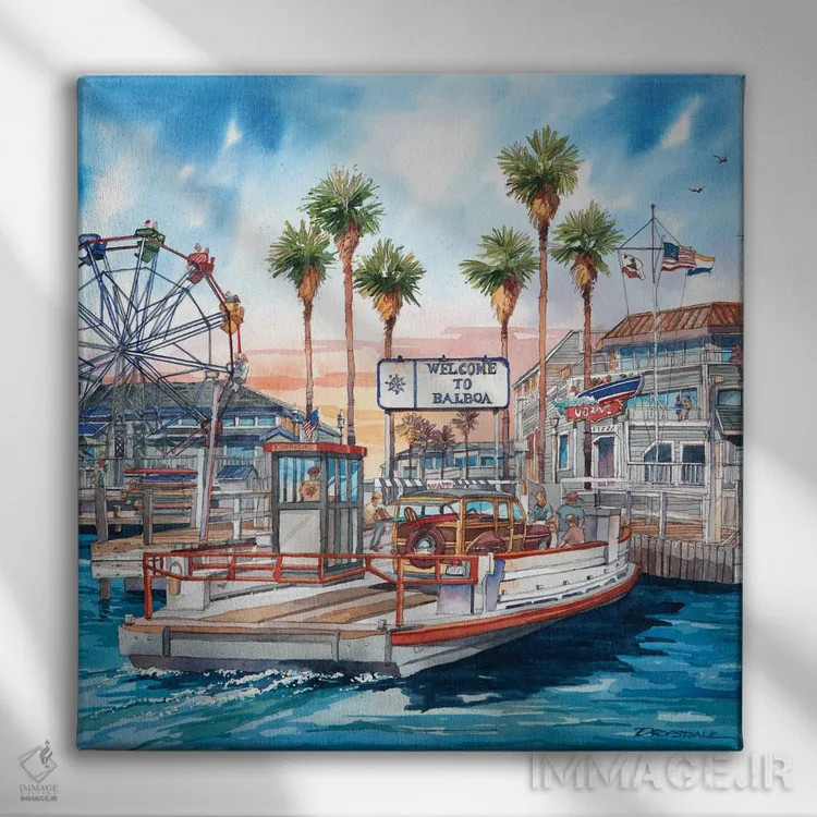 تابلو خوشآمدید به بالبوآ اثر بیل درایزدیل - نمای روبهرو روی دیوار