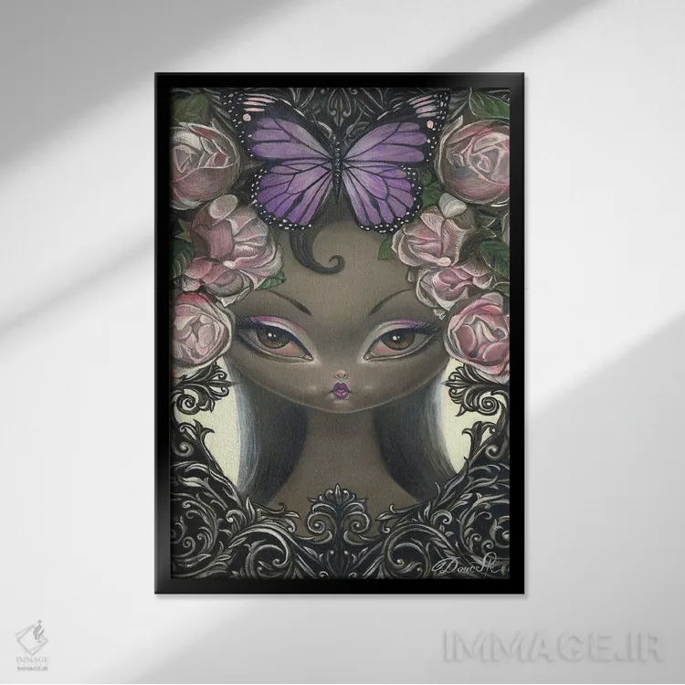 تابلو ایماگو (مرحلهٔ نهایی رشد حشره) اثر باب دوست - نمای قابدار مشکی