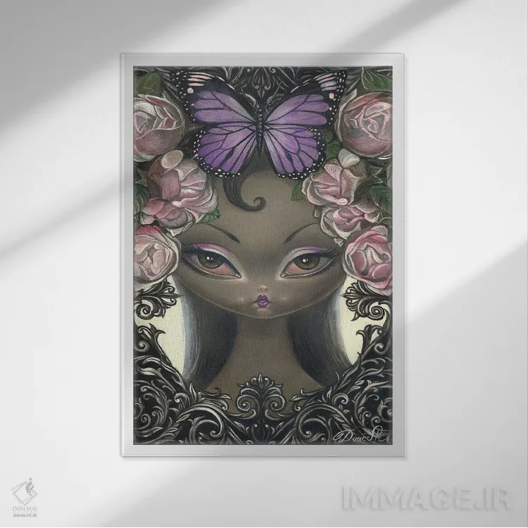 تابلو ایماگو (مرحلهٔ نهایی رشد حشره) اثر باب دوست - نمای قابدار سفید