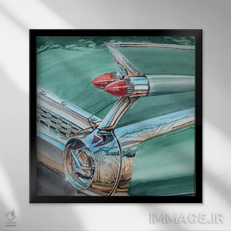 تابلو بالهٔ الدورادو (نام خاص) اثر بیل درایزدیل - نمای قابدار مشکی