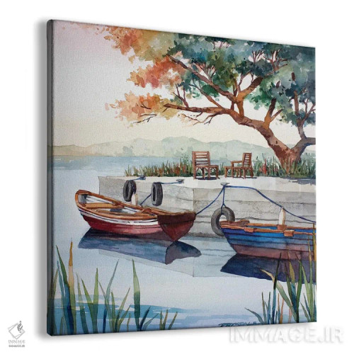 تابلو صبح در کوه کَشل اثر بیل درایزدیل - نمای پرسپکتیو محصول