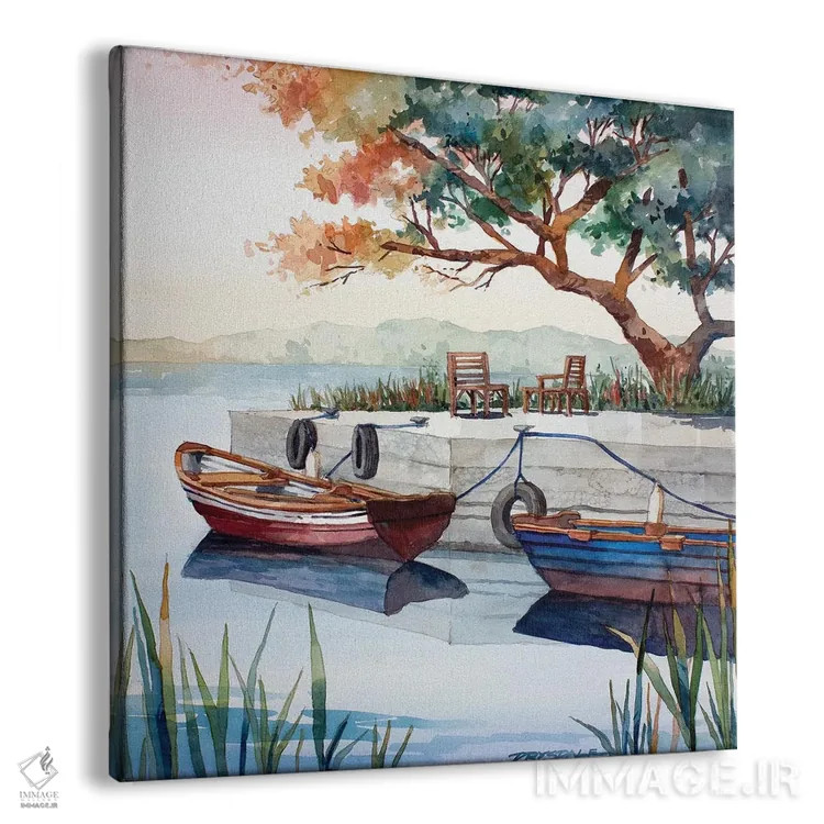 تابلو صبح در کوه کَشل اثر بیل درایزدیل - نمای پرسپکتیو محصول