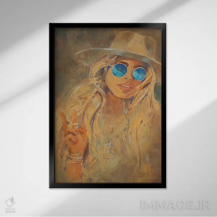 تابلو صلح اثر بیل درایزدیل - نمای قابدار مشکی