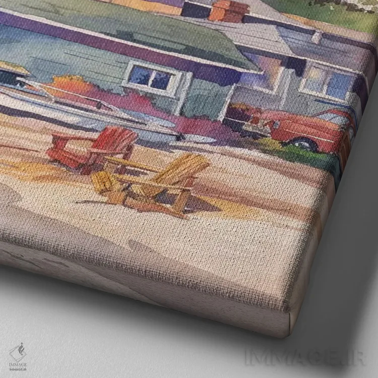 تابلو همانگونه که بودیم اثر بیل درایزدیل - نمای نزدیک بافت بوم