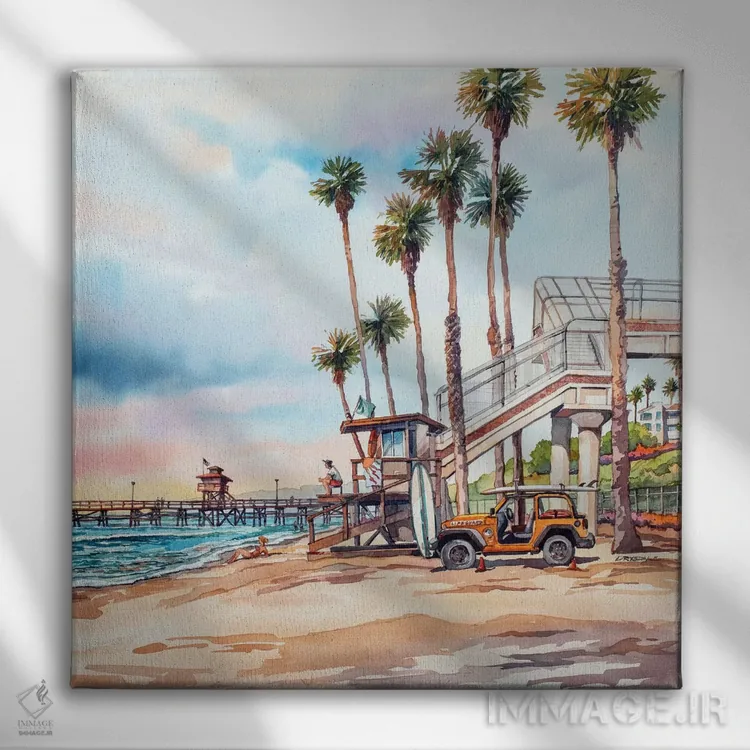 تابلو خیابان تی اثر بیل درایزدیل - نمای روبهرو روی دیوار