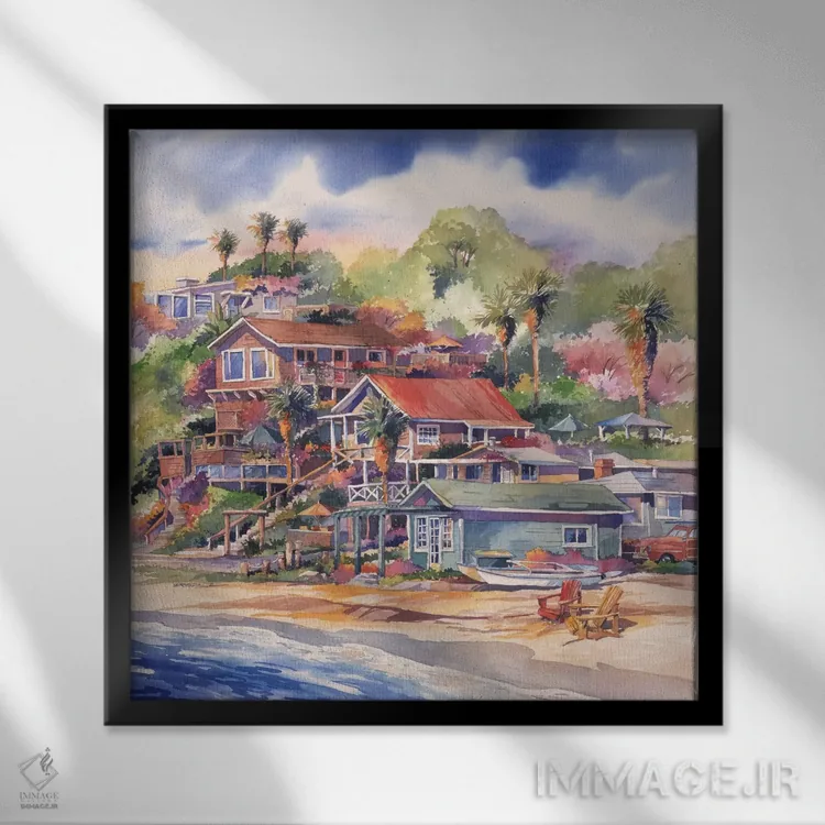 تابلو همانگونه که بودیم اثر بیل درایزدیل - نمای قابدار مشکی