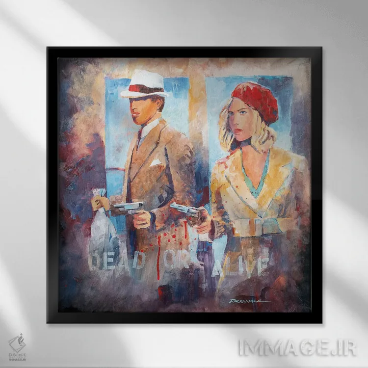 تابلو پول را بردار و فرار کن اثر بیل درایزدیل - نمای قابدار مشکی