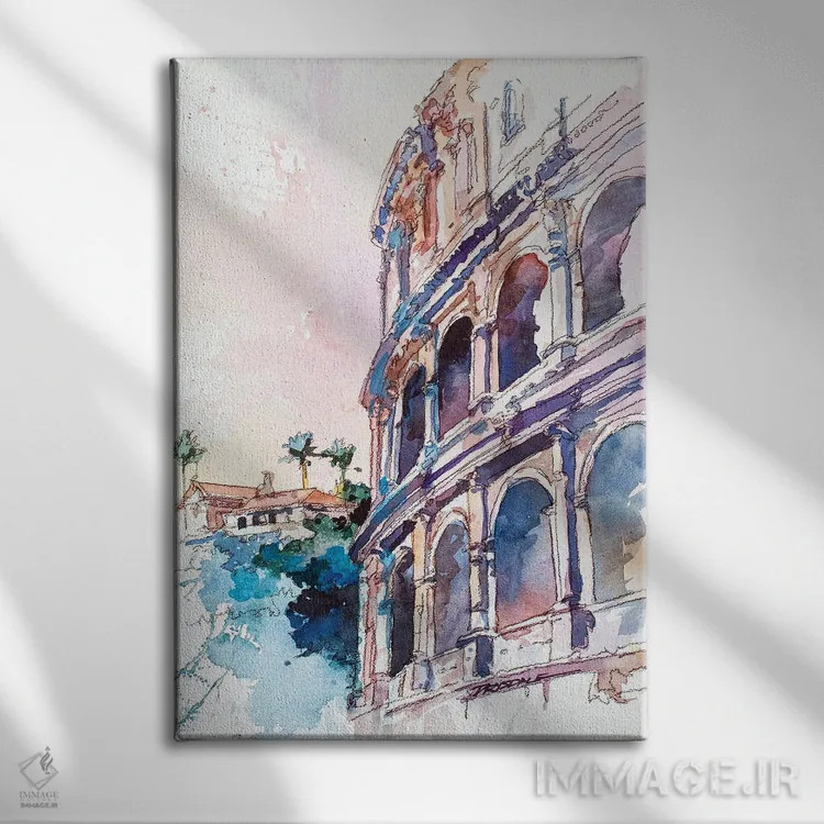 تابلو کولوسئوم روم اثر بیل درایزدیل - نمای روبهرو روی دیوار