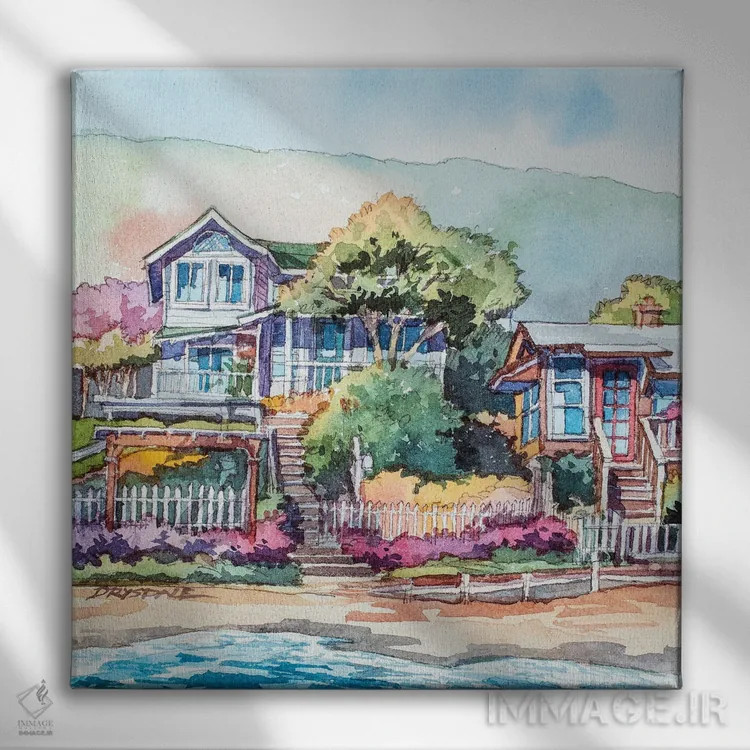 تابلو مد بالا اثر بیل درایزدیل - نمای روبهرو روی دیوار