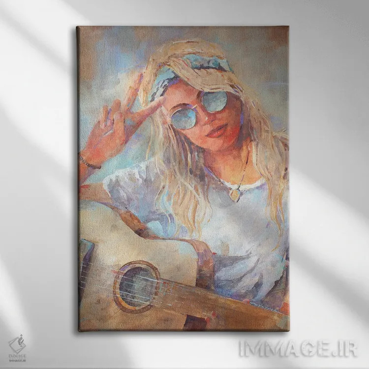 تابلو صلح و عشق اثر بیل درایزدیل - نمای روبهرو روی دیوار