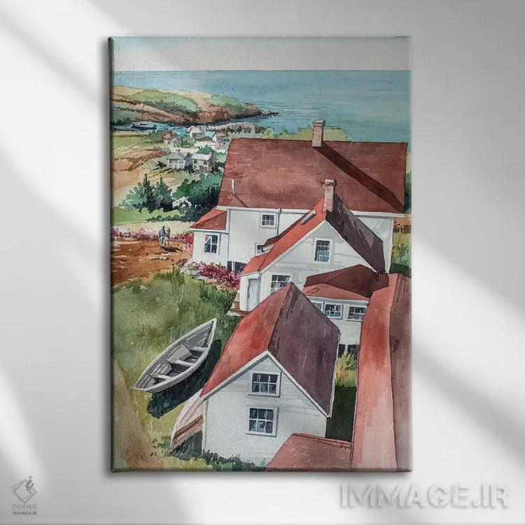 تابلو کیپ کاد (آمریکا) اثر بیل درایزدیل - نمای روبهرو روی دیوار