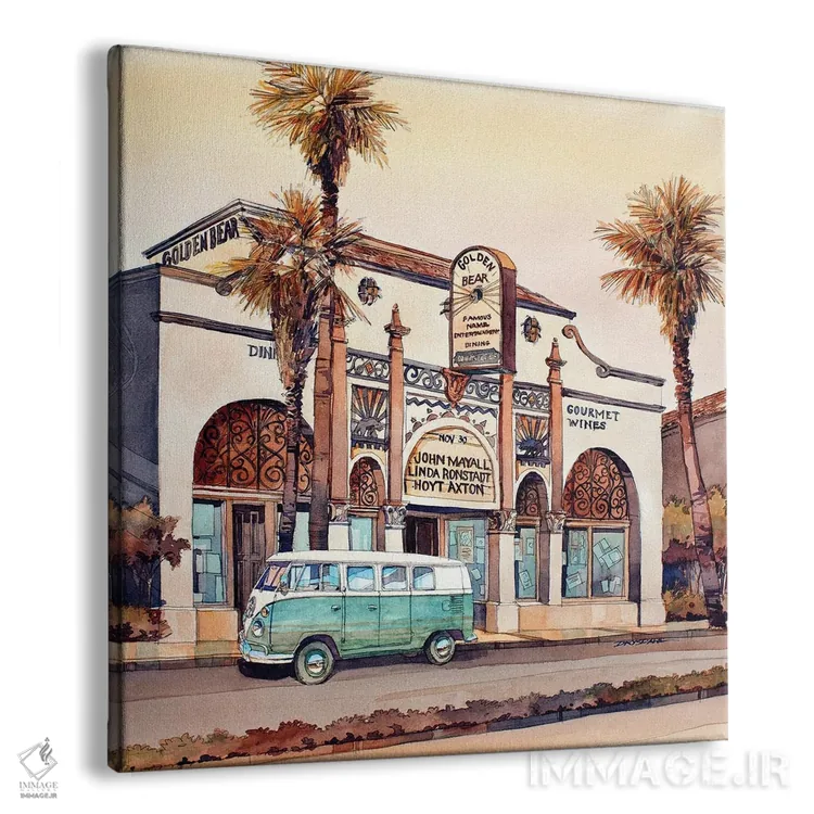 تابلو خرس طلایی اثر بیل درایزدیل - نمای پرسپکتیو محصول