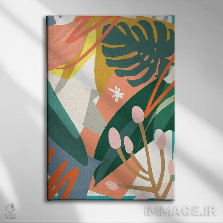 تابلو جنگل کیهانی اثر استودیو آرت برد (استودیو هنری) - نمای روبهرو روی دیوار