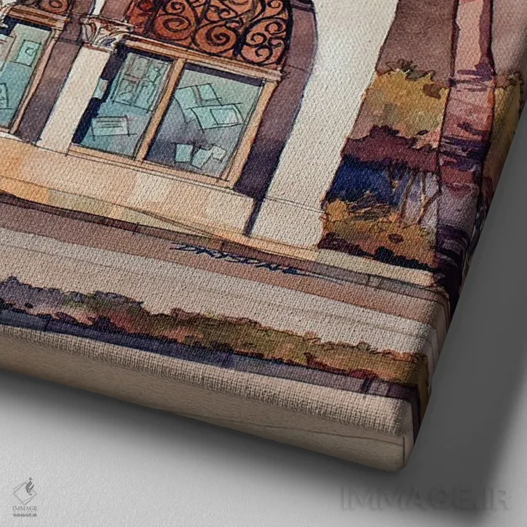 تابلو خرس طلایی اثر بیل درایزدیل - نمای نزدیک بافت بوم