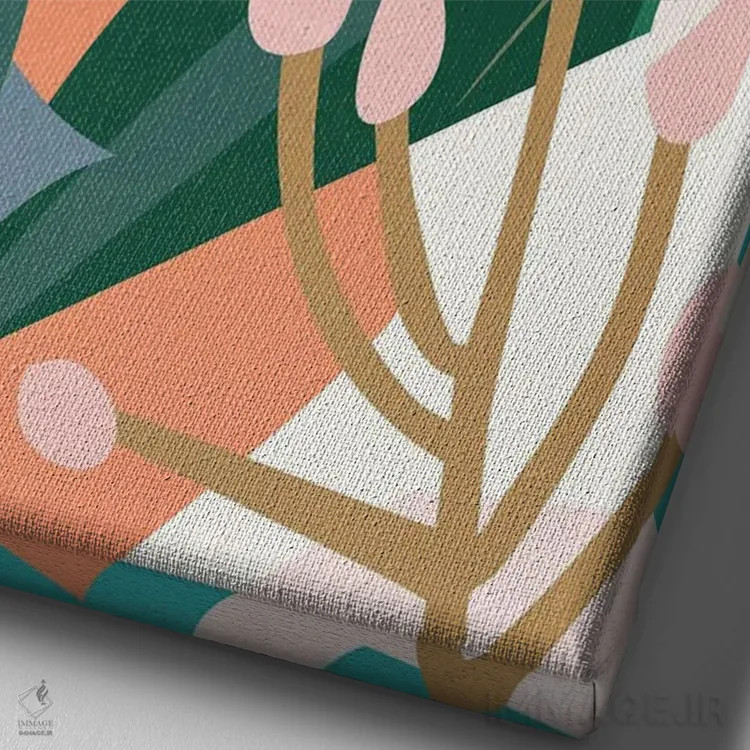 تابلو جنگل کیهانی اثر استودیو آرت برد (استودیو هنری) - نمای نزدیک بافت بوم