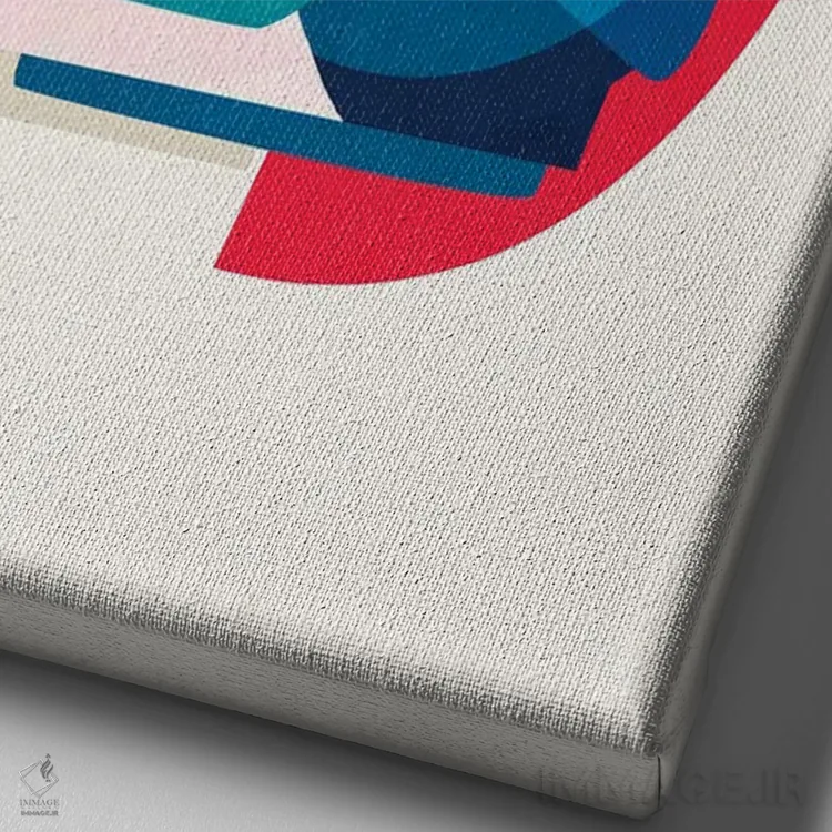 تابلو آب نارنجی اثر استودیو آرت برد (استودیو هنری) - نمای نزدیک بافت بوم