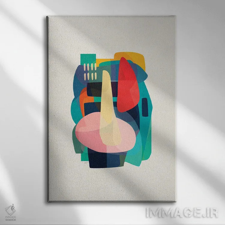 تابلو بشقاب چرخان اثر استودیو آرت برد (استودیو هنری) - نمای روبهرو روی دیوار