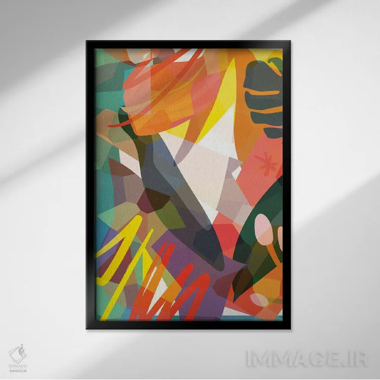 تابلو باد بَن (نام خاص/توصیفی) اثر استودیو آرت برد (استودیو هنری) - نمای قابدار مشکی