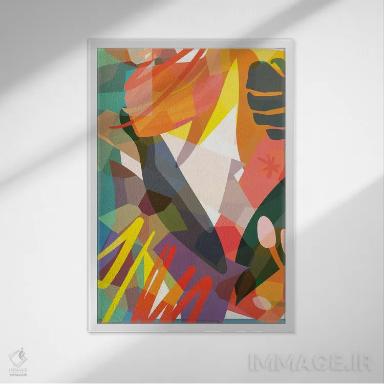 تابلو باد بَن (نام خاص/توصیفی) اثر استودیو آرت برد (استودیو هنری) - نمای قابدار سفید