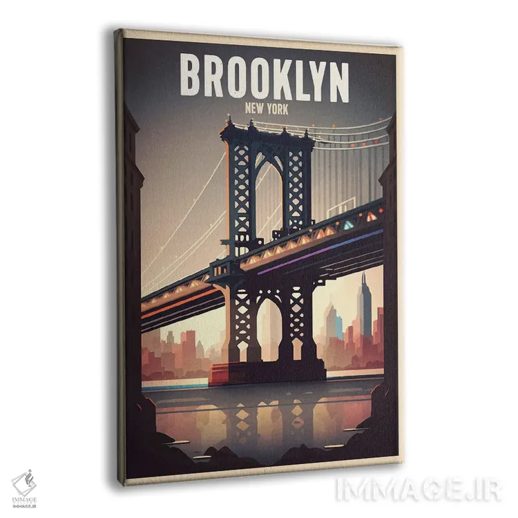 تابلو بروکلین (نیویورک) اثر استودیو آرت برد (استودیو هنری) - نمای پرسپکتیو محصول