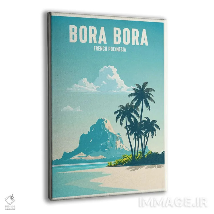 تابلو بورا بورا (جزایر اقیانوس آرام) اثر استودیو آرت برد (استودیو هنری) - نمای پرسپکتیو محصول