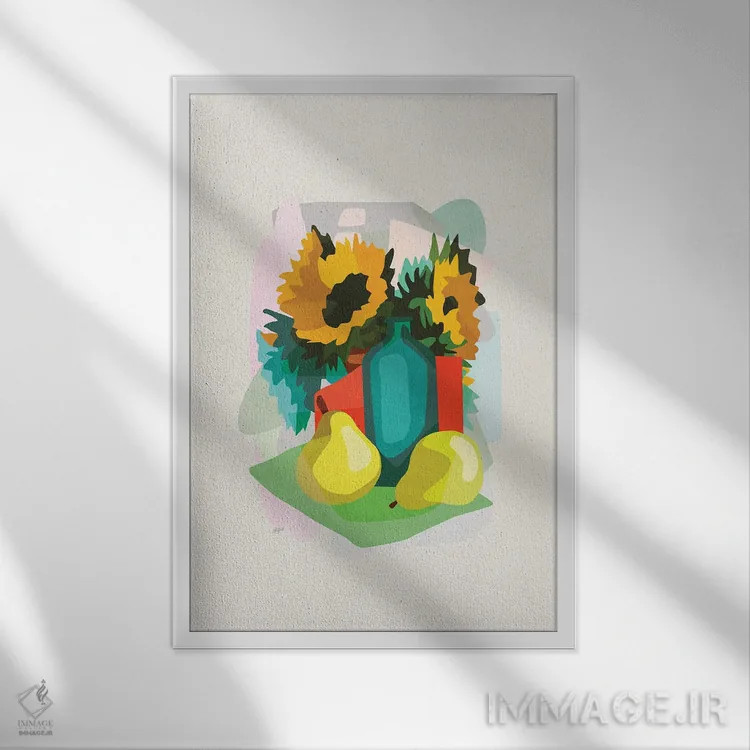 تابلو پارک چوبی اثر استودیو آرت برد (استودیو هنری) - نمای قابدار سفید