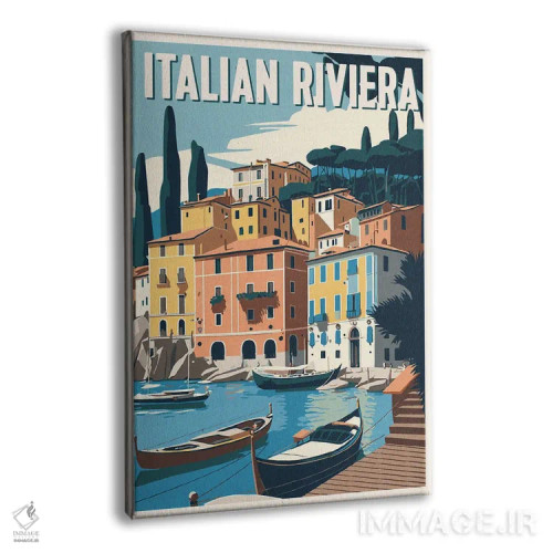 تابلو ریویرا ایتالیا اثر استودیو آرت برد (استودیو هنری) - نمای پرسپکتیو محصول