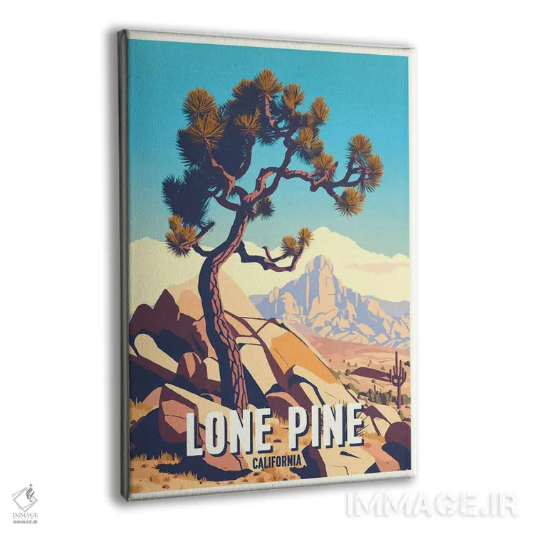 تابلو درخت کاج تنها اثر استودیو آرت برد (استودیو هنری) - نمای پرسپکتیو محصول