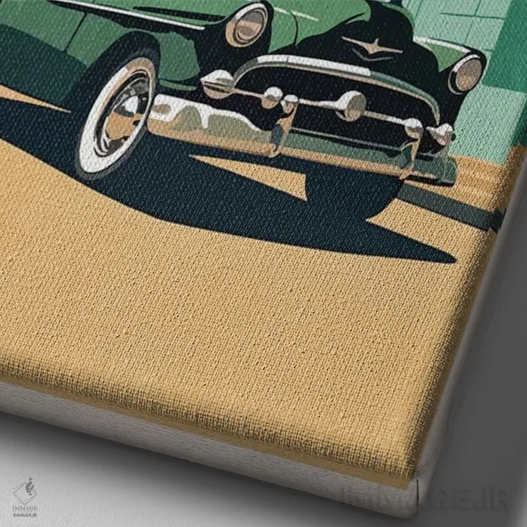 تابلو هاوانا (کوبا) اثر استودیو آرت برد (استودیو هنری) - نمای نزدیک بافت بوم