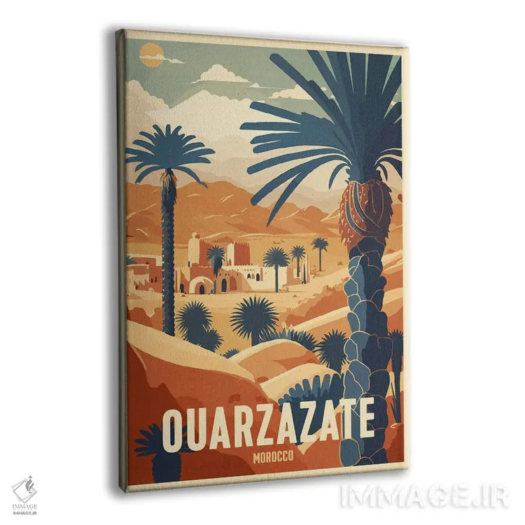 تابلو وارزازات (مراکش) اثر استودیو آرت برد (استودیو هنری) - نمای پرسپکتیو محصول